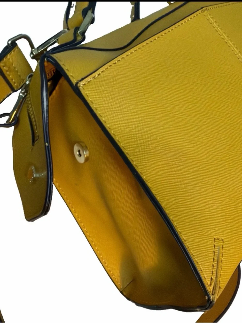 Steve Madden Yellow Structured Women’s Satchel Shoulder Bag
